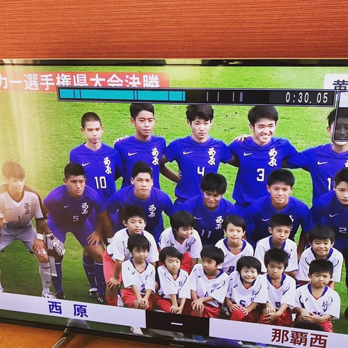 沖縄県高校サッカー選手権大会　決勝戦エスコートキッズ
