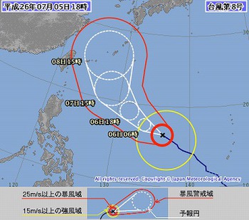台風８号