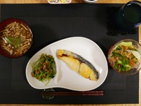 西京焼＊今日のご飯