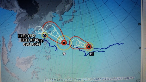 多良間島は台風の影響が