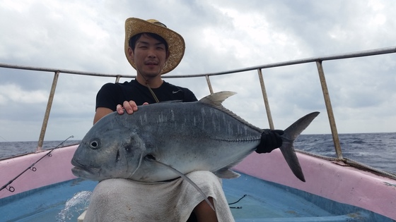 多良間島でGT初キャッチ