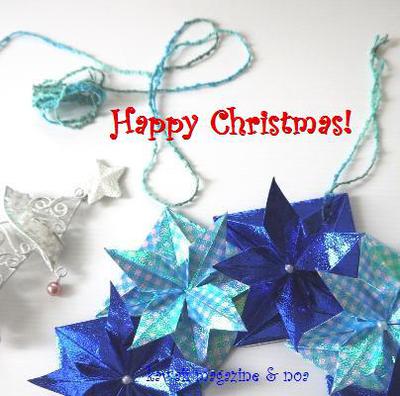 ■折り紙でクリスマスの手作りリース♪とても素敵♪