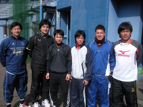 巨人選手自主トレ