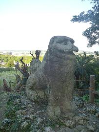 石彫大獅子