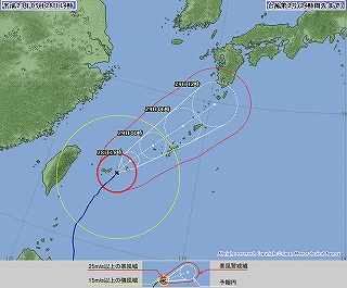 もうすぐ台風襲来