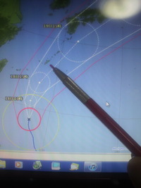 台風４号！直撃か・・・ 2012/06/17 17:06:48