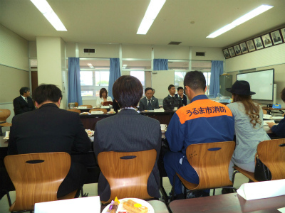 母校前原高校で介護の仕事について話してきました