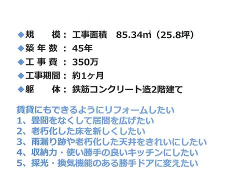 リフォーム施工事例【床及び天井張り替え、勝手口ドア取替、キッチン取替　】