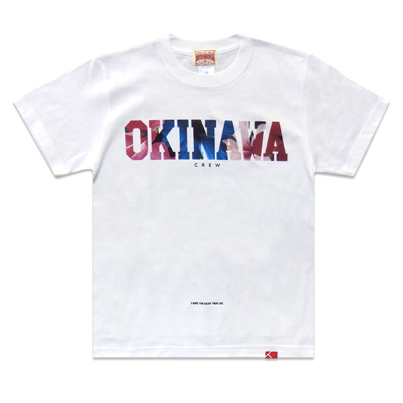 okinawa_logo_Tシャツ 沖縄ロゴTシャツ 白 フルカラー Tシャツ屋ドットコム