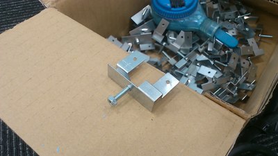 パーティション工事がありました。