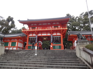 京都　八坂神社　参拝　美御前社