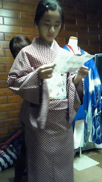 着付け♪ 2013/01/11 15:13:25
