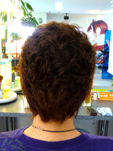 メンズショートレイヤー　ウルフ　ベリーショート　ヘアカラー