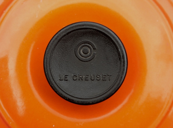 フランス　ル・クルーゼ　LE CREUSET　ウッドハンドル　片手鍋　オレンジ