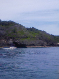 皆既日食の真栄田洞窟 2009/07/22 11:01:54