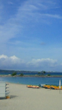 沖縄恩納村今日の海 2009/07/24 08:19:35