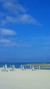 沖縄恩納村今日の海 2009/07/31 08:28:05
