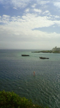 沖縄恩納村今日の海 2009/08/07 09:36:33