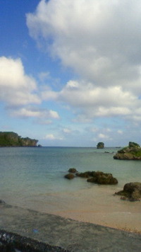 沖縄恩納村今日の海 2009/08/08 08:45:56