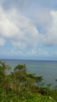 沖縄恩納村今日の海 2009/08/15 08:09:15