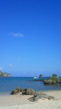 沖縄恩納村今日の海 2009/08/19 08:42:12