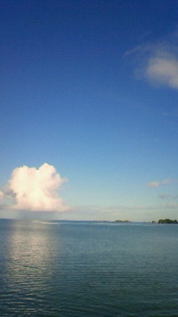 沖縄恩納村今日の海 2009/08/22 07:43:13