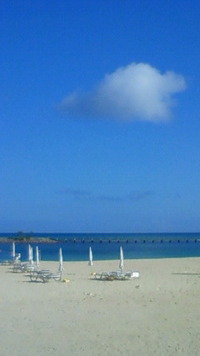 沖縄恩納村今日の海 2009/08/23 08:27:43