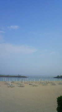 沖縄恩納村今日の海 2009/08/26 08:30:14