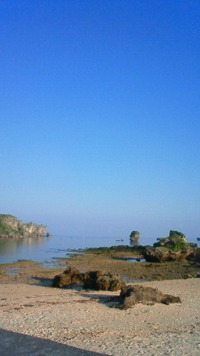 沖縄恩納村今日の海 2009/08/28 07:40:57