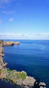 沖縄恩納村今日の海 2009/09/12 08:12:37