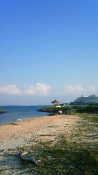 沖縄恩納村今日の海 2009/09/17 07:18:34