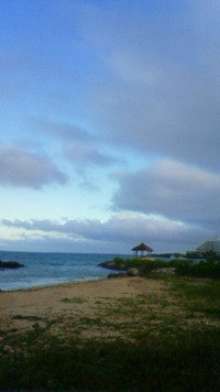 沖縄恩納村今日の海 2009/10/06 07:27:21