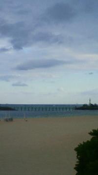 沖縄恩納村今日の海 2009/10/09 07:32:50