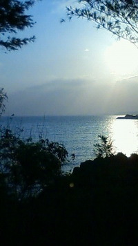 沖縄恩納村今日の海 2009/10/28 07:54:49