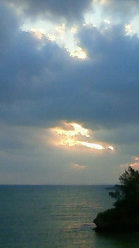 沖縄恩納村今日の海 2009/10/29 07:16:25