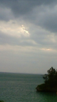 沖縄恩納村今日の海 2009/11/02 07:12:46