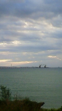 沖縄恩納村今日の海 2009/11/04 07:23:21