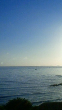 沖縄恩納村今日の海 2009/11/09 07:40:52