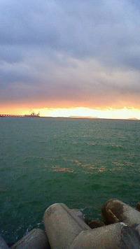沖縄恩納村今日の海 2009/11/16 08:15:01