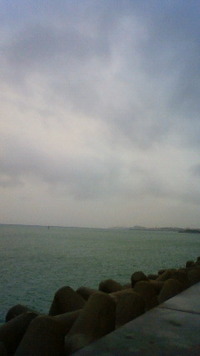 沖縄恩納村今日の海 2009/11/17 07:54:38