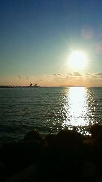 沖縄恩納村今日の海 2009/11/19 08:18:39