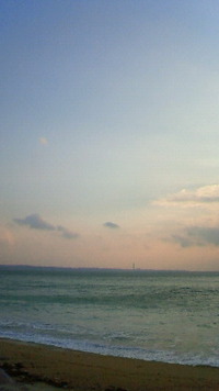 沖縄恩納村今日の海 2009/12/03 08:05:56