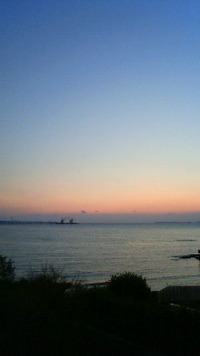 沖縄恩納村今日の海 2009/12/08 07:08:55