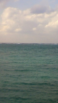 沖縄恩納村今日の海 2009/12/20 13:14:31